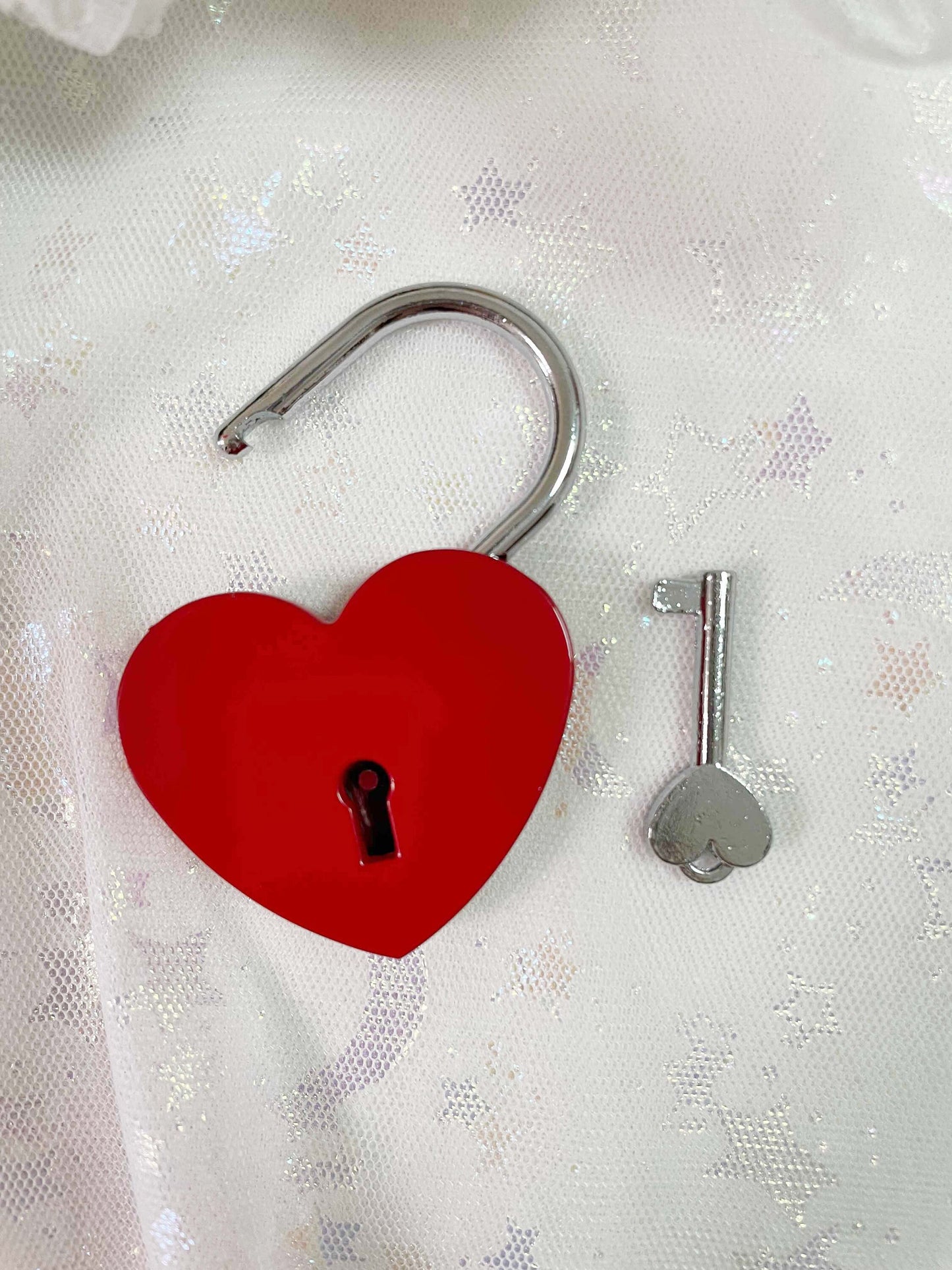 Personalised Red Heart Padlock, Custom Love Padlock