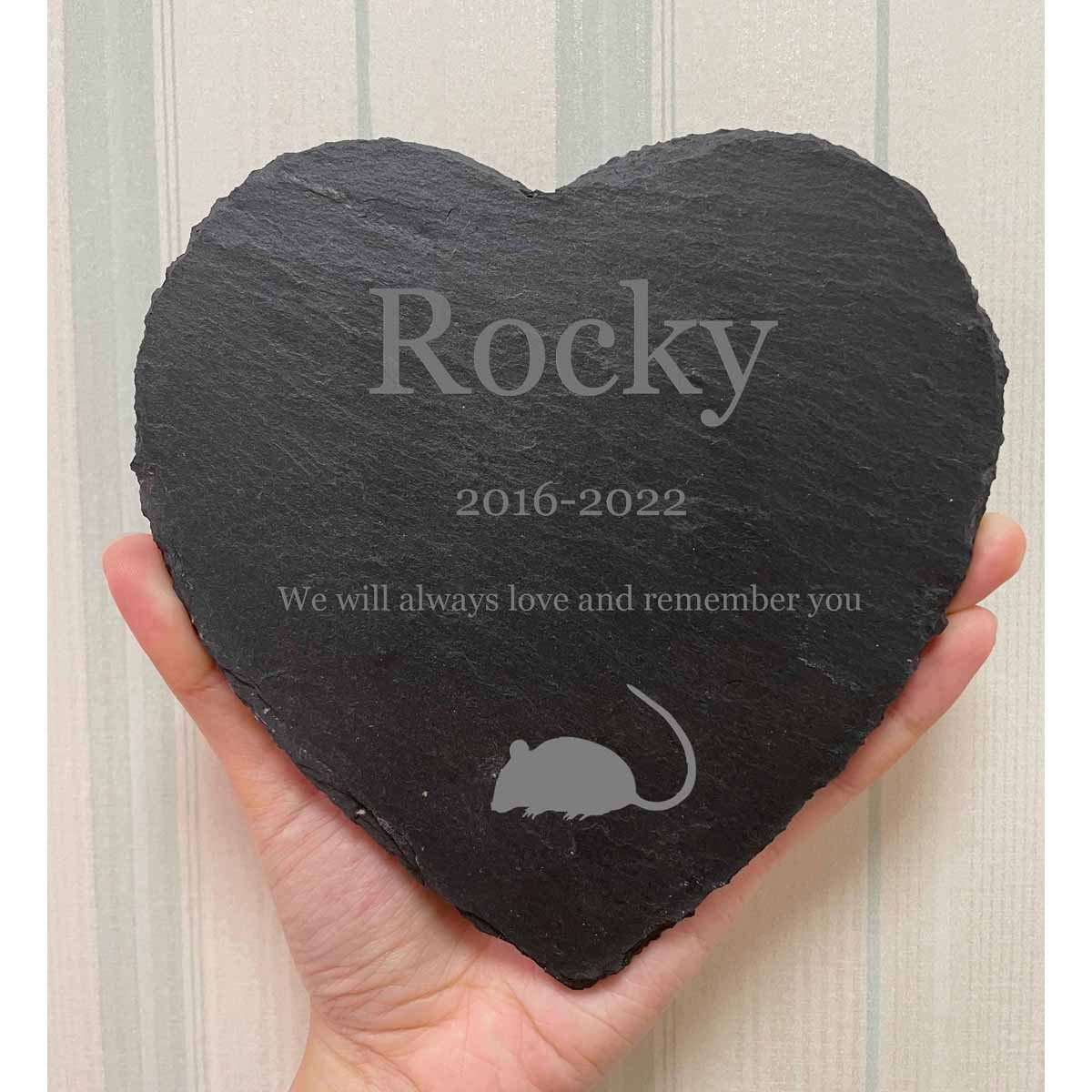 Personalized Pet Rat Memorial Stone 4" 6“,Pet Memorial Gift