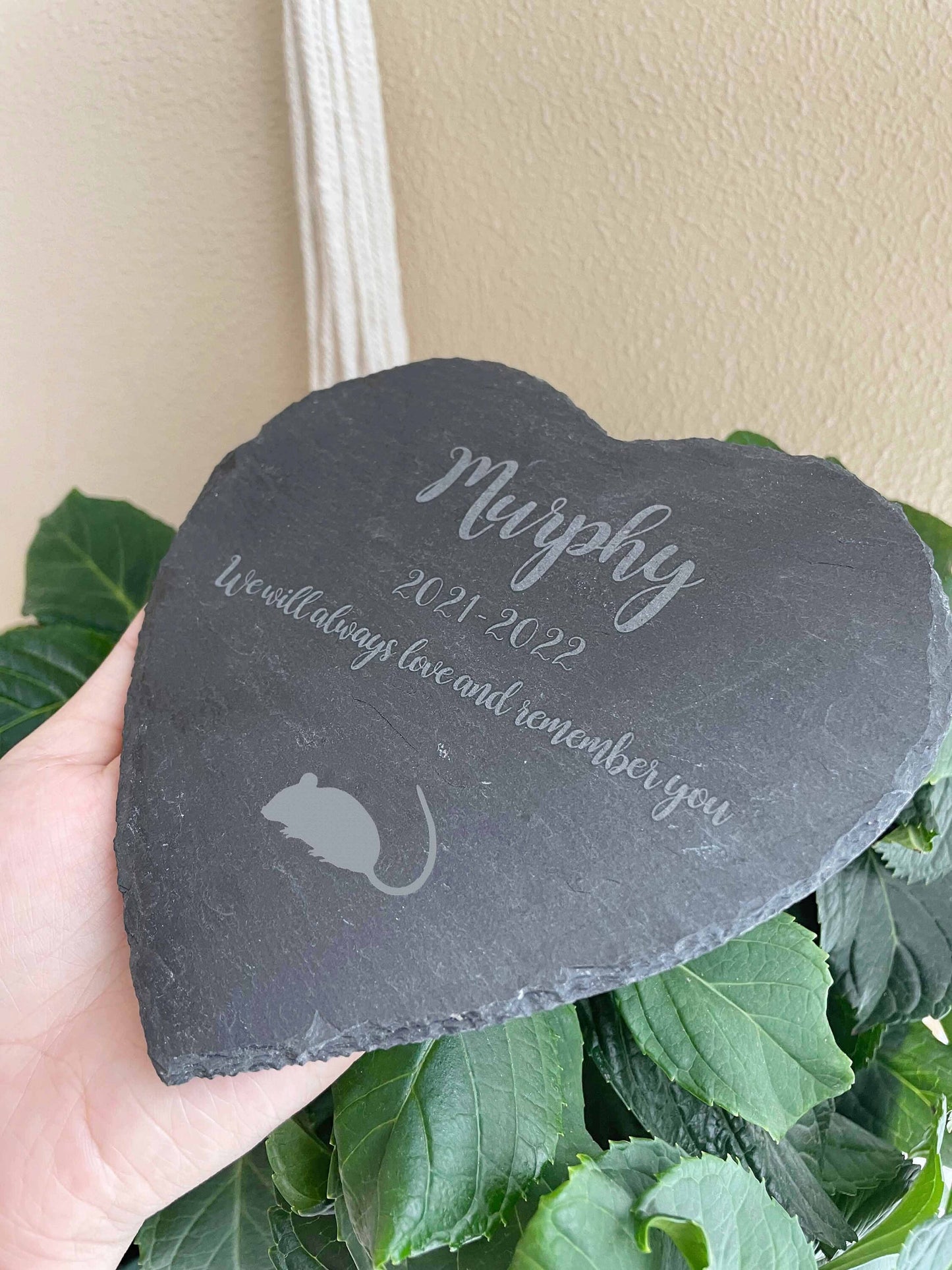 Personalized Pet Rat Memorial Stone 4" 6“,Pet Memorial Gift