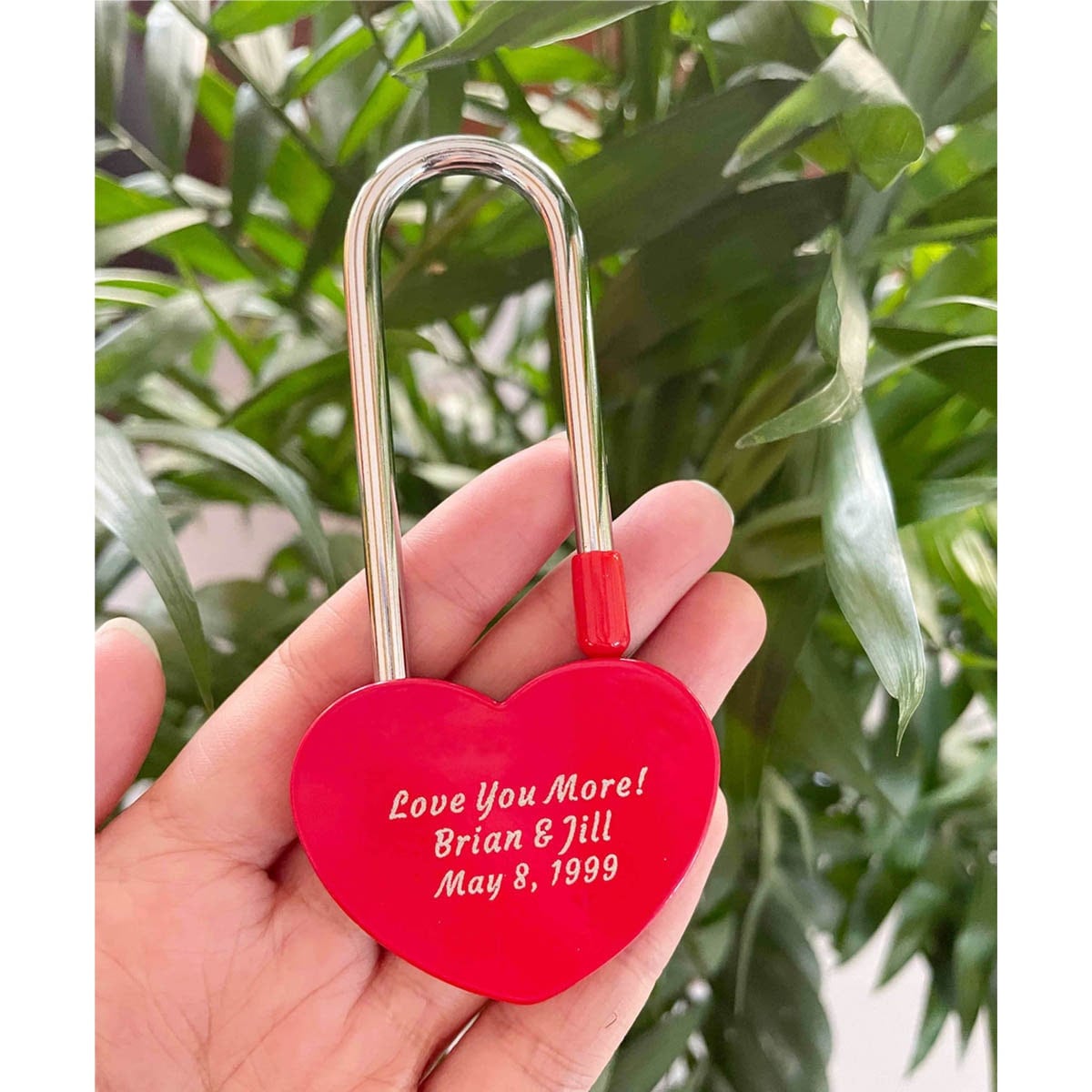 Personalised Heart Padlock,Personalised Love Padlock