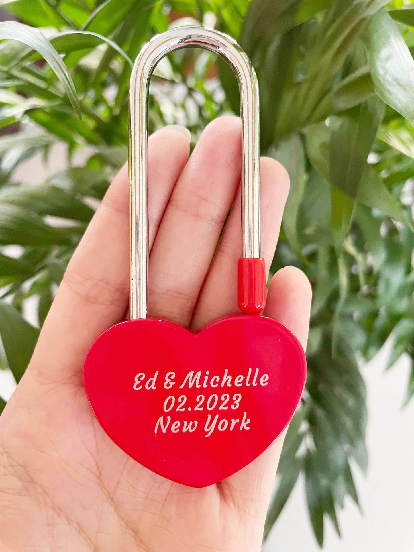 Personalised Heart Padlock,Personalised Love Padlock