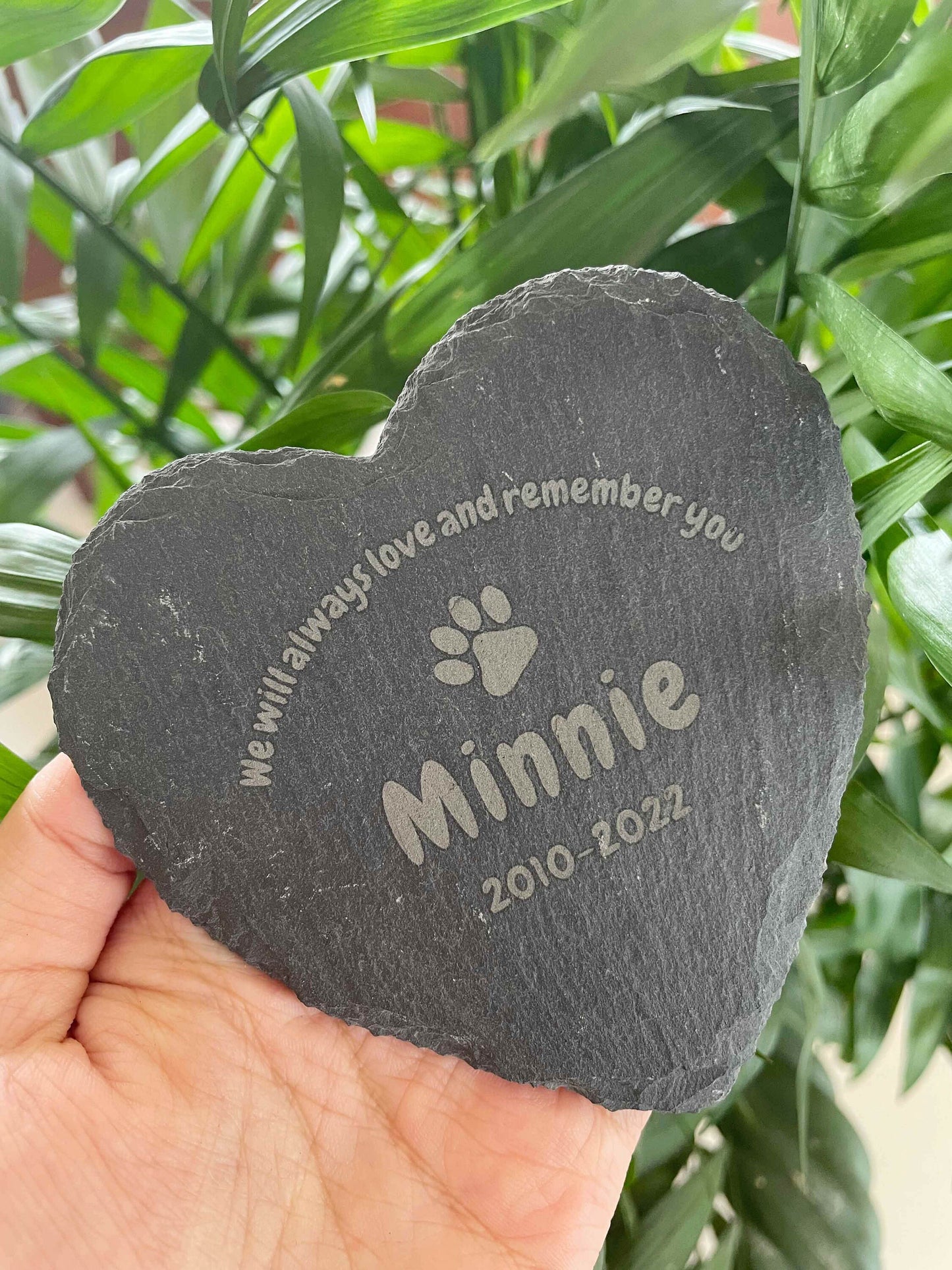 Dog Cat Memorial Stone, Pet Memorial Gift, Custom Pet Memorial Stone