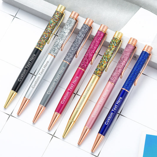 Personalized Glitter Powder Pens, Fancy Ballpoint Pens