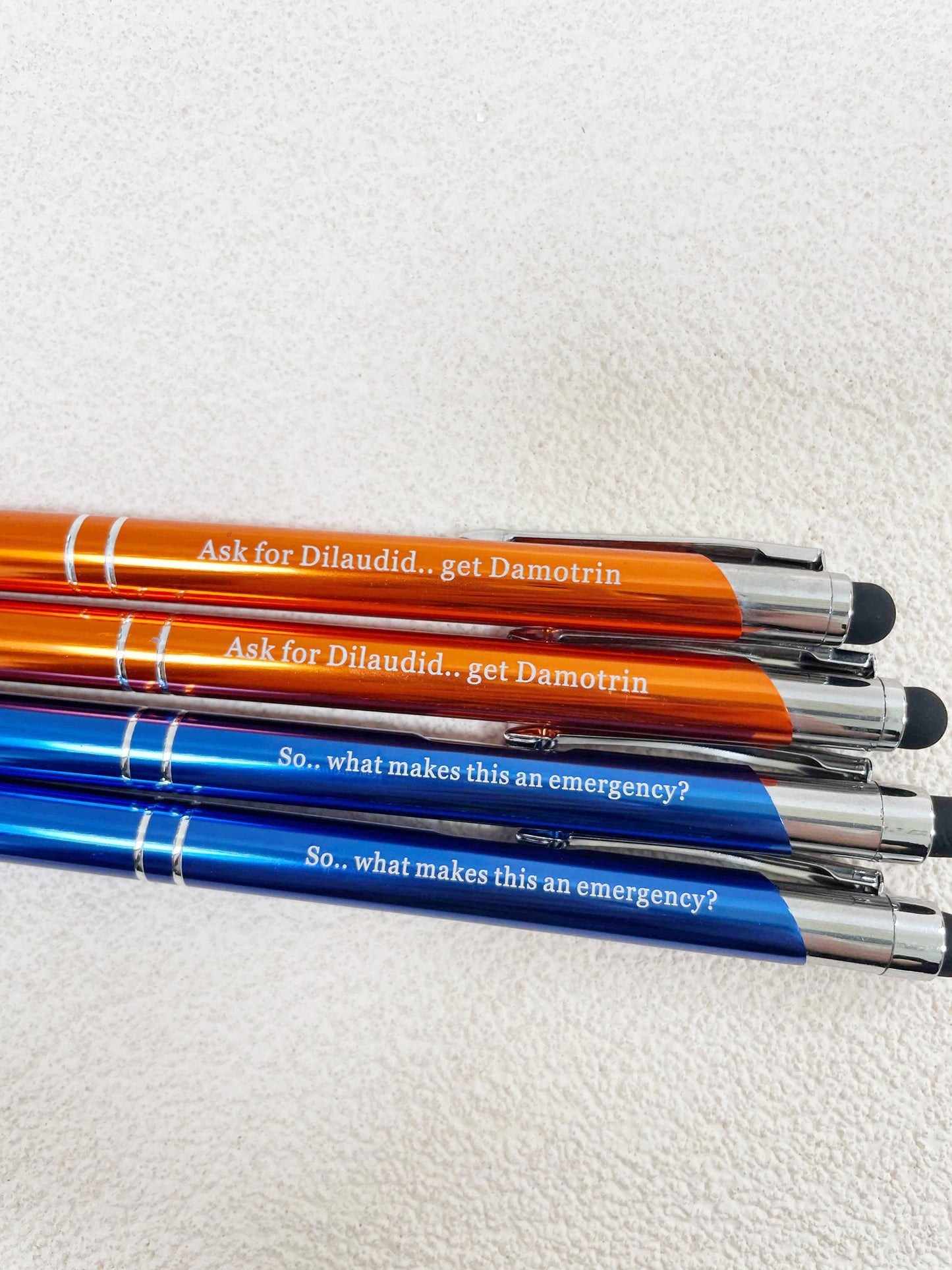 Personalized Metal Ballpoint Pen, Soft Black Ink with Stylus Tip