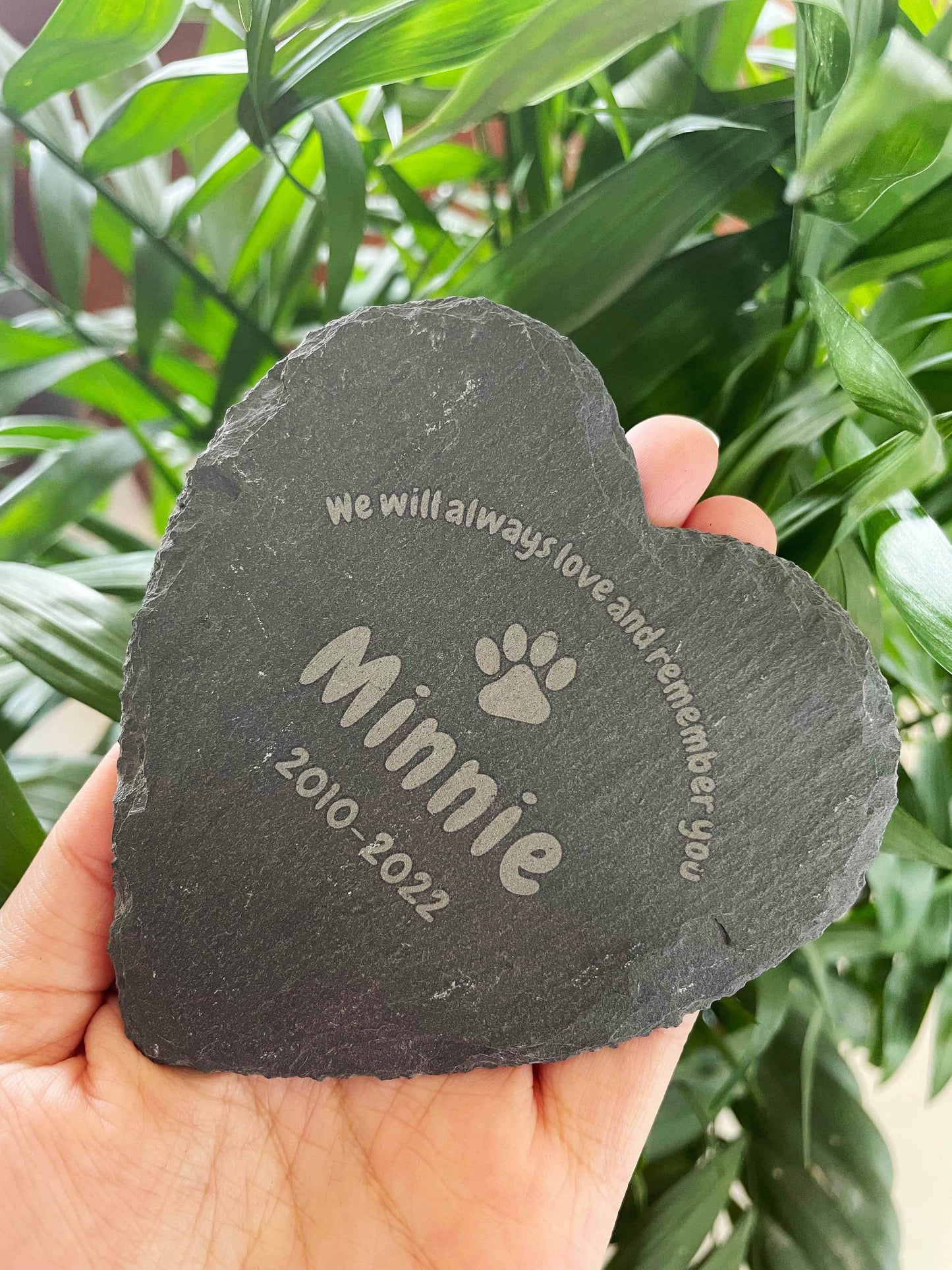 Dog Cat Memorial Stone, Pet Memorial Gift, Custom Pet Memorial Stone