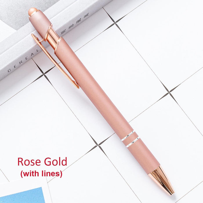 Personalized Rose Gold Business Pens Custom Engraved Text