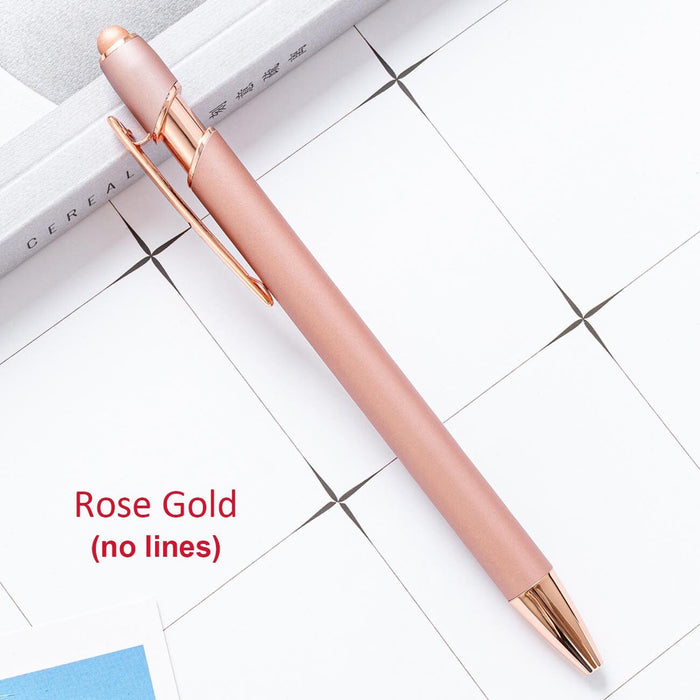Personalized Rose Gold Business Pens Custom Engraved Text