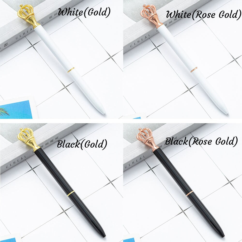 Personalized Crown Wedding Pen with Engraving Name