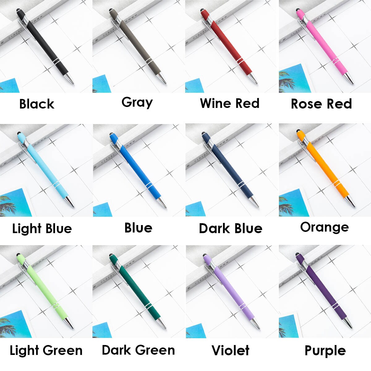 Custom Ballpoint Pens, Personalized Business Pens Bulk Custom Text