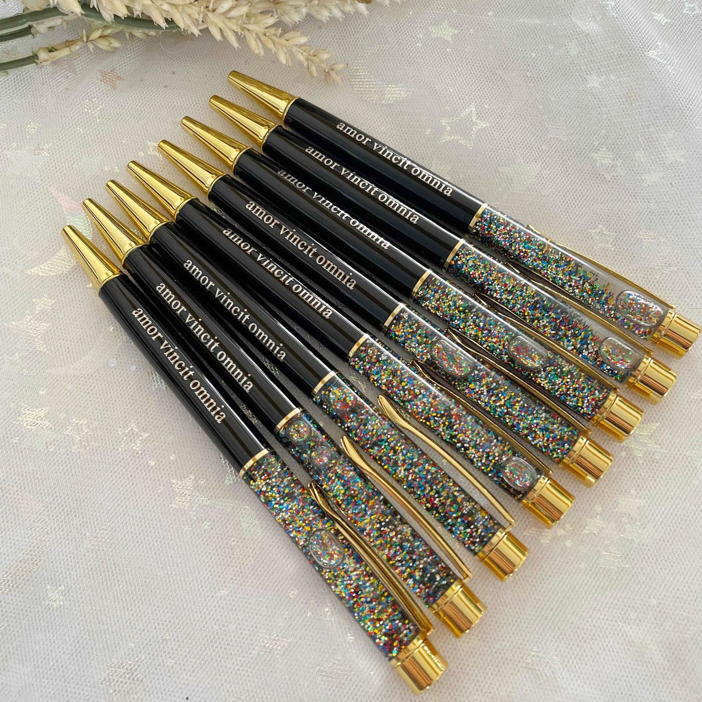 Personalized Glitter Powder Pens, Fancy Ballpoint Pens