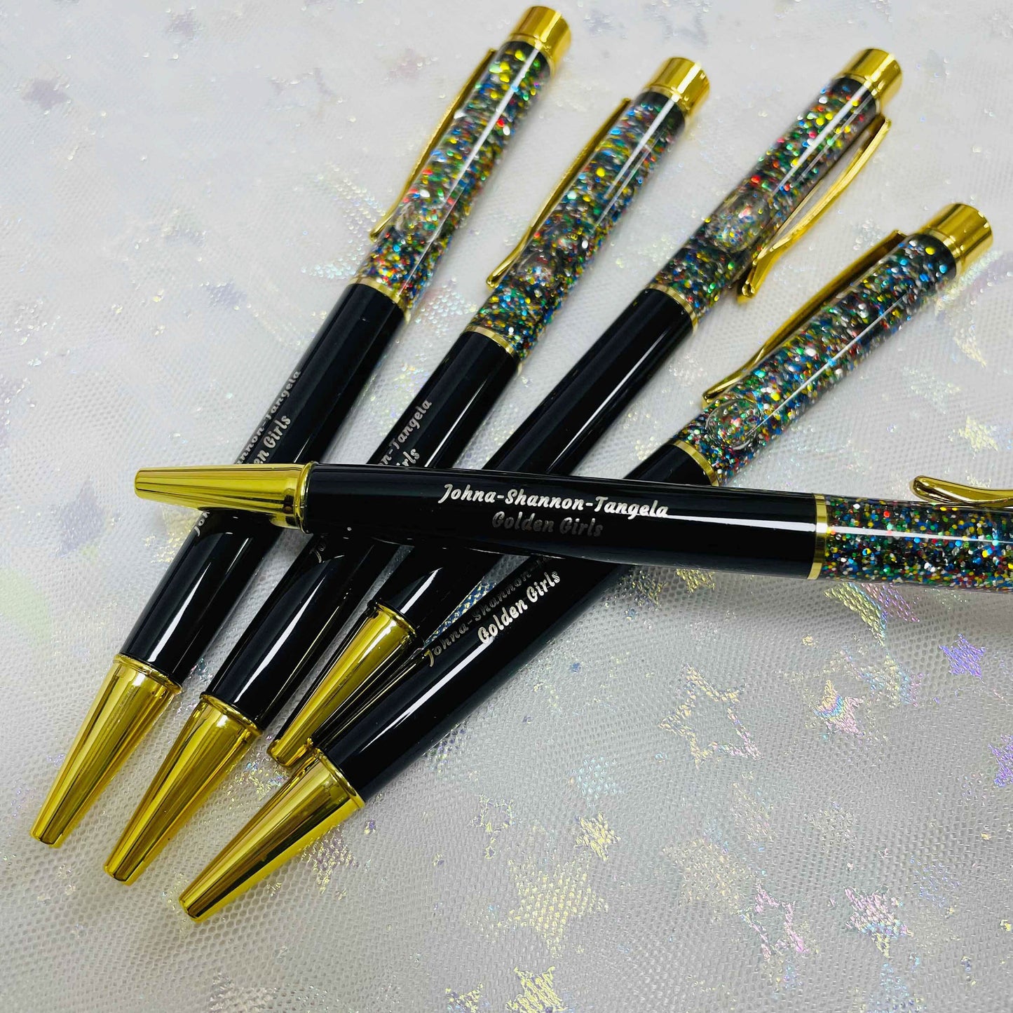 Personalized Glitter Powder Pens, Fancy Ballpoint Pens