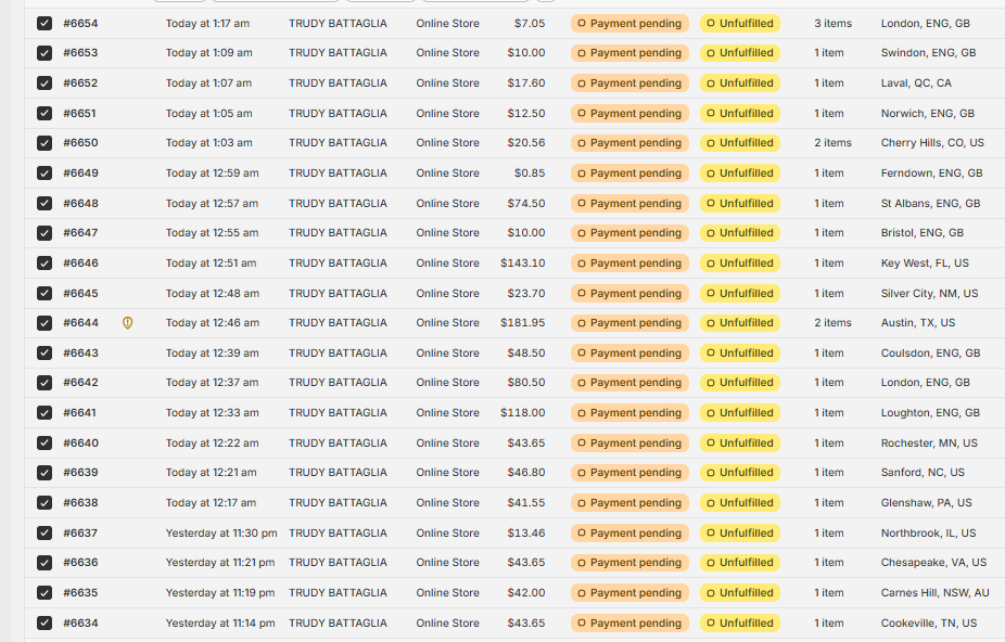 OFFLINE ORDERS PAY LINK 3.27 orders